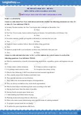 Đề thi giữa kì 1 Tiếng Anh 12 Global Success - Đề số 6